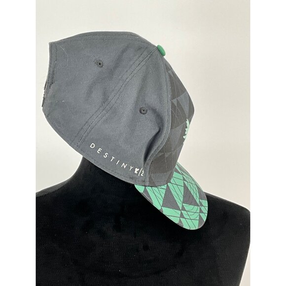 Destiny Bungie Snapback Cap OSFM Gray & Green Geometric Design - Picture 6 of 9